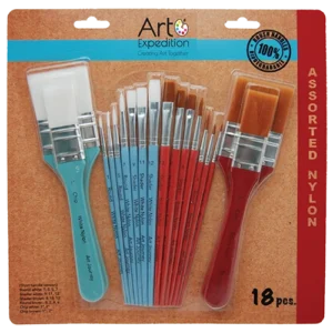 Assorted Nylon Mixed Media Brushes
