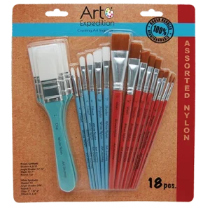 Assorted Nylon Mixed Media Brushes