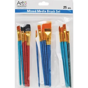 25 Piece Mixed Media Brush Set