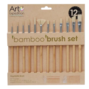 12 pc. Bamboo Brush Set