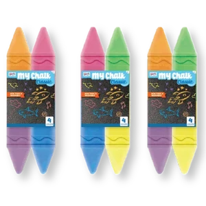 2PC Dual-tip Sidewalk Chalks