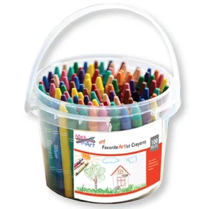100pc Kids Standard Bucket Crayon Set