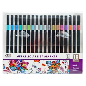 18 pc. Metallic Markers