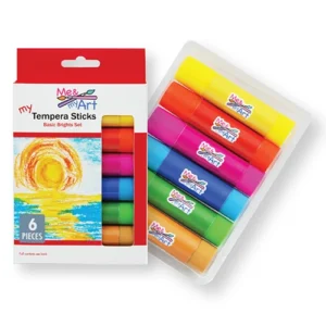6 pc. Tempera Sticks Basic Brights