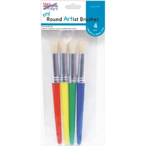 4 pc. Natural Bristle Round: 10